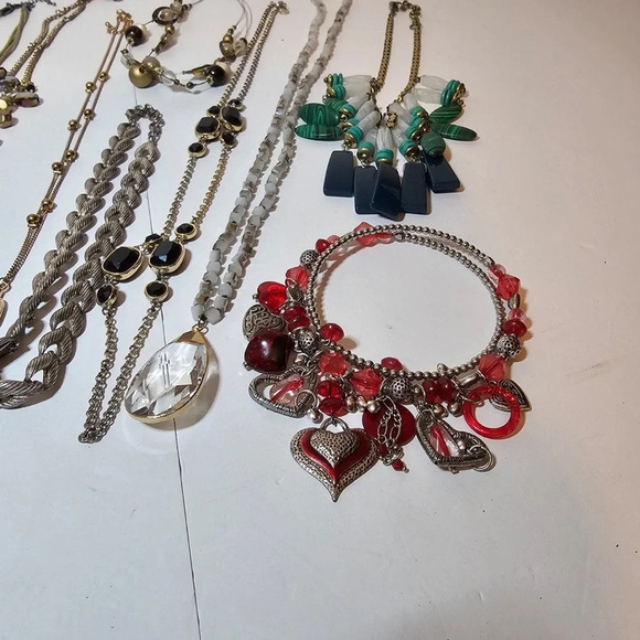 Lot Of 12 Fashion Costume Jewelry Necklaces Some Branded Some Not Various Styles - Picture 2 of 12